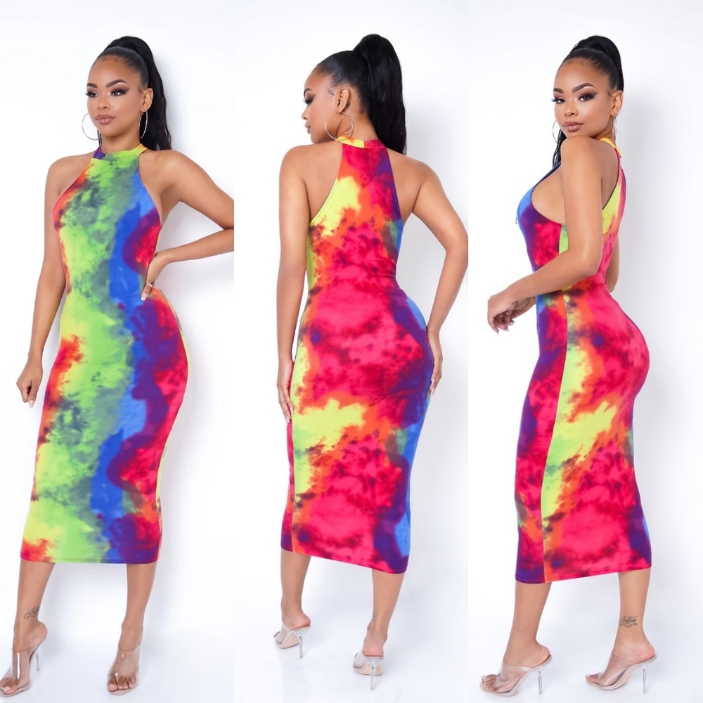 Tie Dye Love Dress